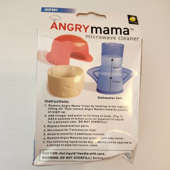 Original Angry Mama Microwave Steam Cleaner BNIP - Picture 4 of 5